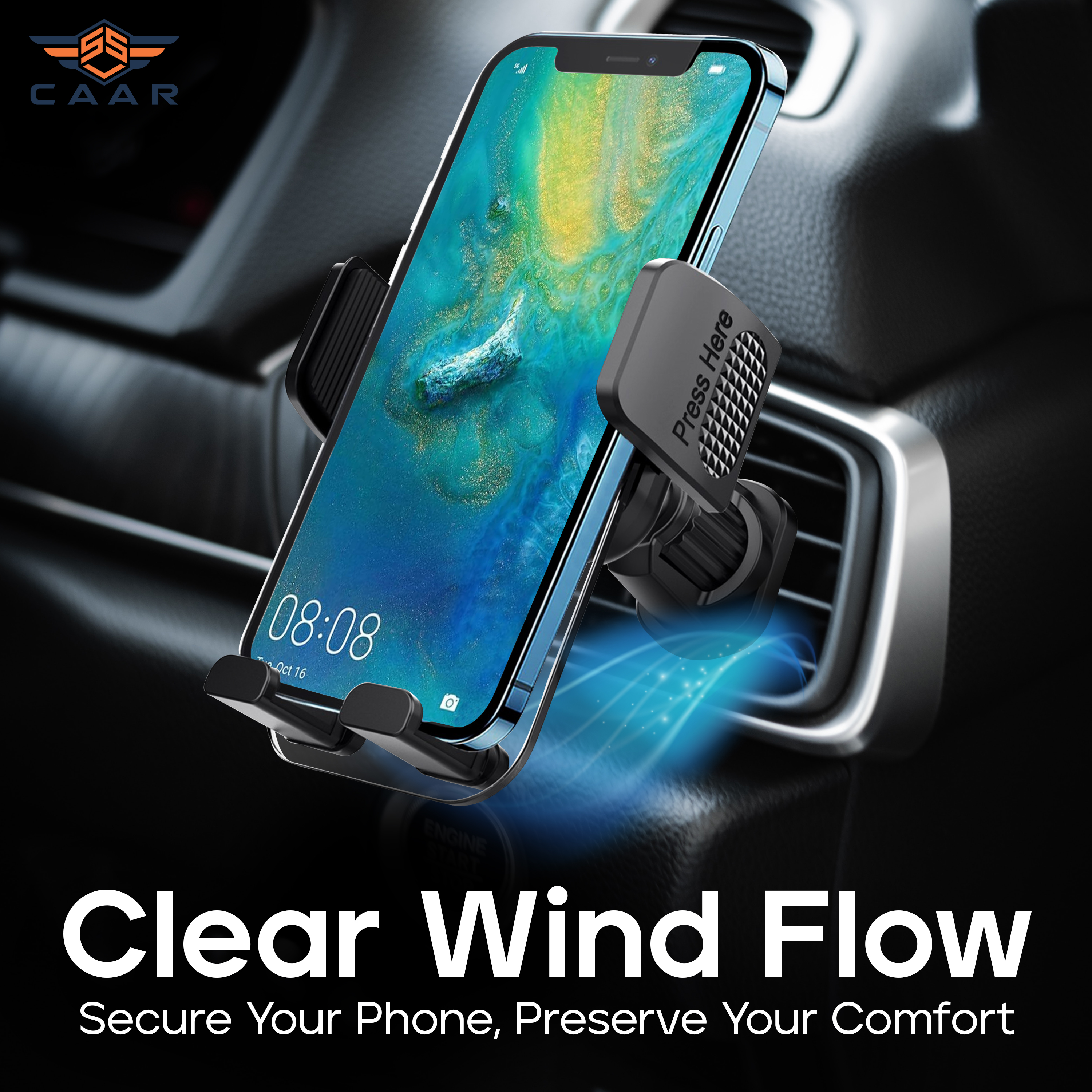 SSVCAAR Car Phone Holder in use